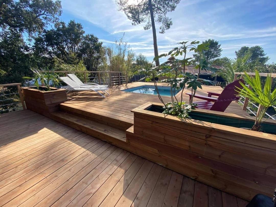 Villa Ohana Pour 8 Personnes Avec Piscine Et Cuisine D'Ete. Wifi Gratuit Capbreton Exterior foto